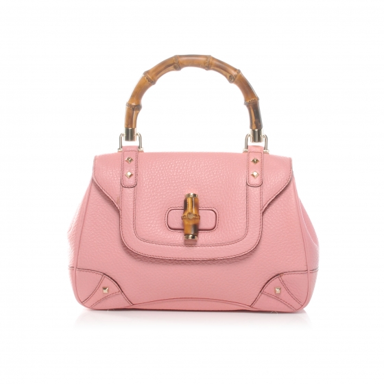 gucci pink bamboo bag