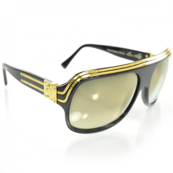 1.1 millionnaires sunglasses Louis Vuitton Yellow in Plastic - 33158655