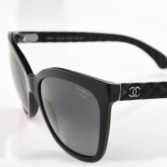 CHANEL Quilted CC Sunglasses 5288Q Black 201110 FASHIONPHILE