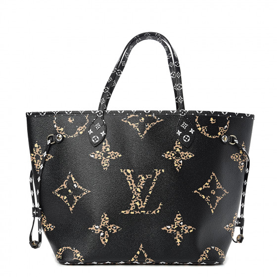 louis vuitton monogram giant jungle neverfull mm black