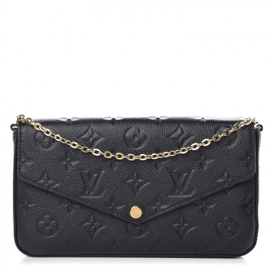 louis vuitton black empreinte pochette