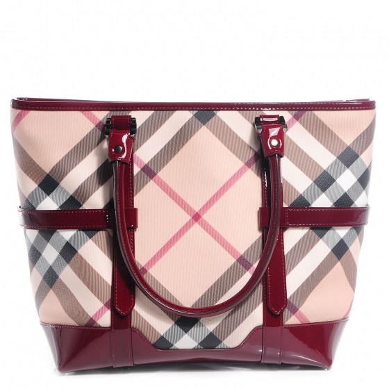 burberry burgundy tote