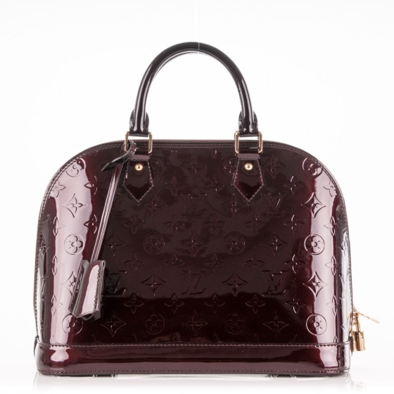 louis vuitton vernis alma pm amarante