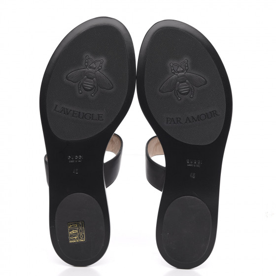 gucci marmont thong sandals black