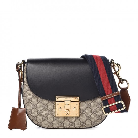 gucci padlock signature shoulder bag black