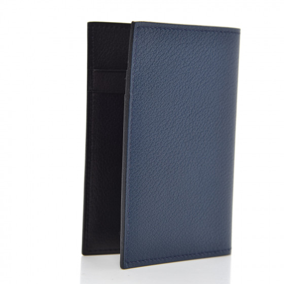 HERMES Evercolor MC2 Euclide 4CC Jungle Card Holder Bleu De Malte Bleu ...