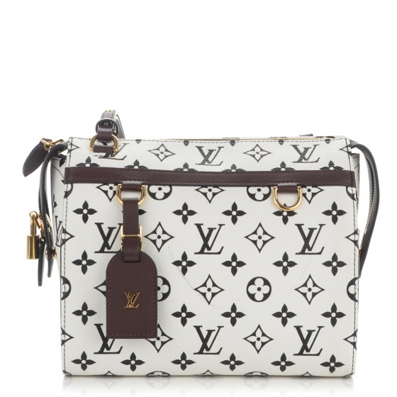 white and black louis vuitton bag