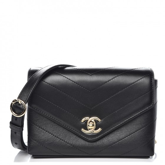 chanel chevron waist bag