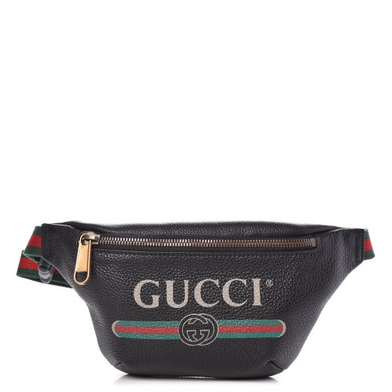 gucci fanny pack with writing