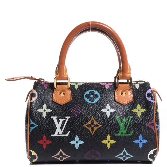 louis vuitton multicolor mini speedy black