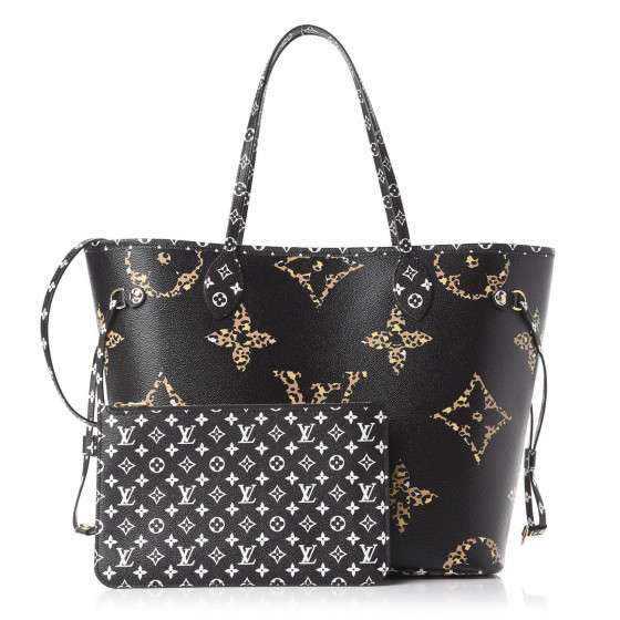 louis vuitton monogram giant jungle neverfull mm black