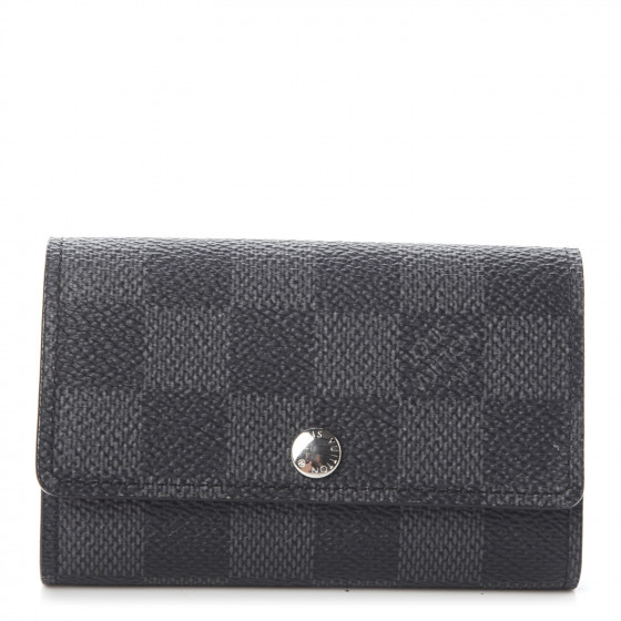 louis vuitton key pouch damier graphite