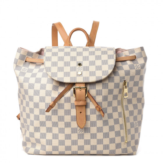 LOUIS VUITTON Damier Azur Sperone backpack N41578, Luxury, Bags