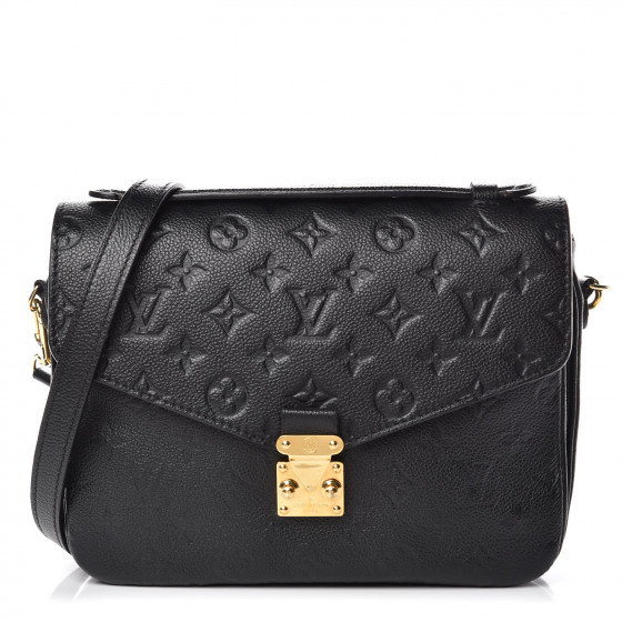 louis vuitton pochette metis empreinte black