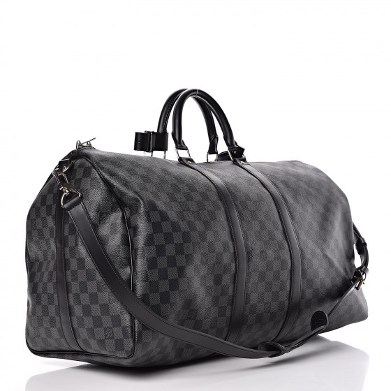 louis vuitton keepall bandouliere 55 damier graphite