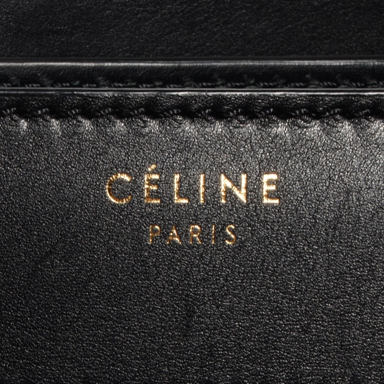 CELINE Smooth Calfskin Micro Luggage Black 92440