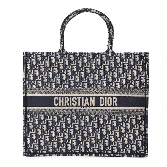 dior book tote blue dior oblique embroidery price