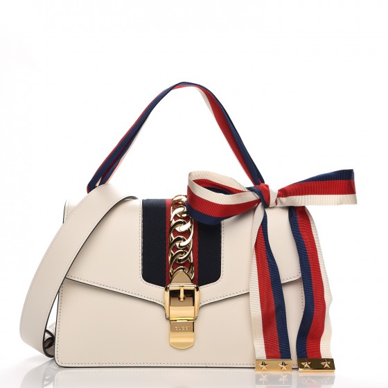 gucci sylvie white bag