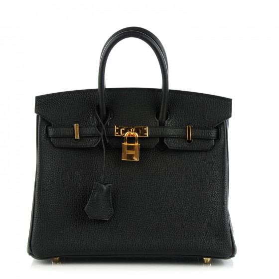 HERMES Togo Birkin 25 Black 128119