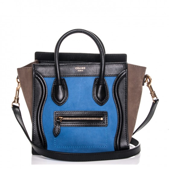 celine nano luggage blue