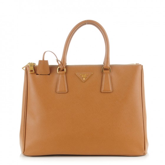 prada saffiano caramel