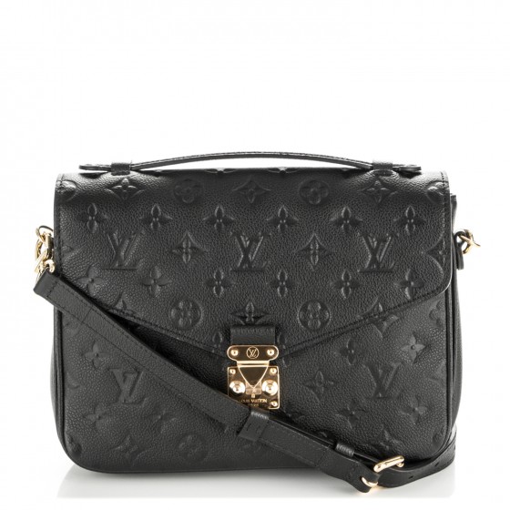 louis vuitton pochette metis empreinte black