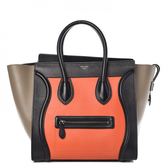 celine orange luggage bag