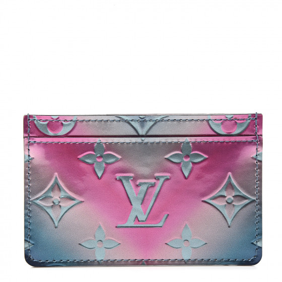 Louis Vuitton Key Pouch Monogram Vernis Metallic Blue/Pink in Patent Calf  Leather with Gold-tone - US