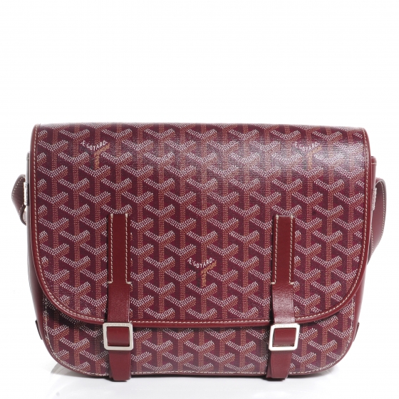 GOYARD Goyardine Belvedere MM Messenger Bag Bordeaux 58091