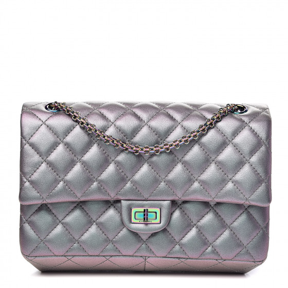 chanel iridescent lambskin quilted bag