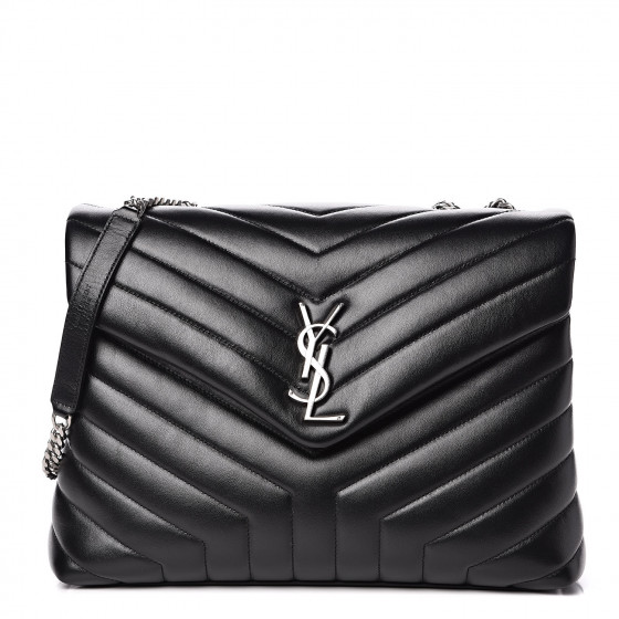 saint laurent quilted calfskin leather wallet on a chain