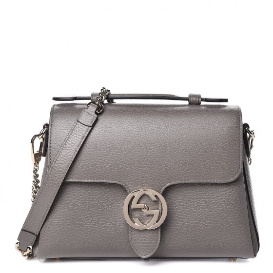 gucci dollar calfskin interlocking shoulder bag