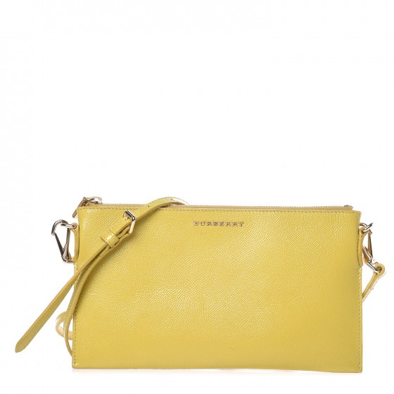 yellow patent clutch bag