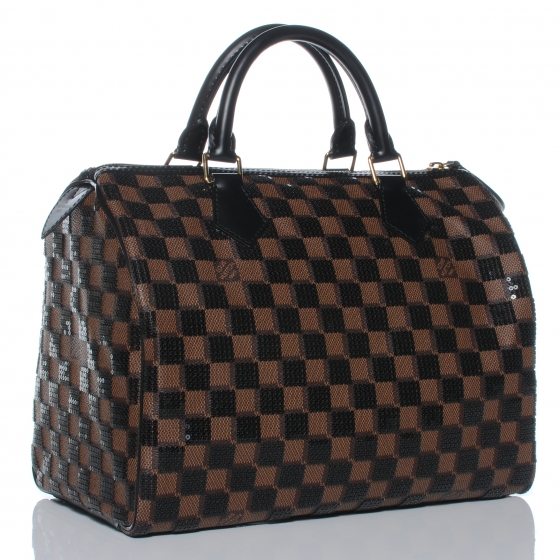 damier paillettes speedy 30