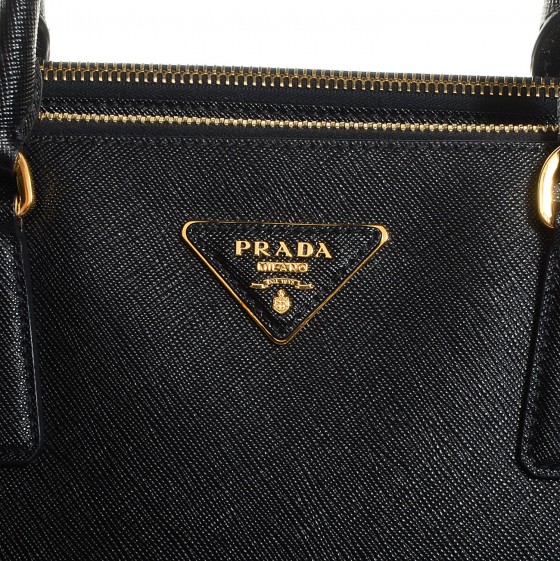 prada saffiano lux double zip