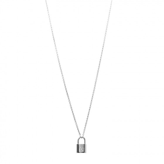 louis vuitton silver lockit necklace price