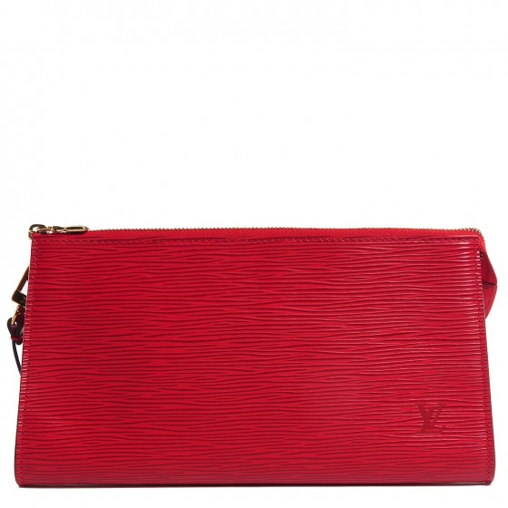 LOUIS VUITTON Epi Pochette Accessories 24 Castilian Red 99046