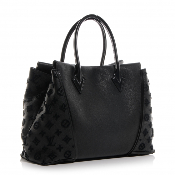 LOUIS VUITTON Veau Cachemire Tote W PM Black 64977