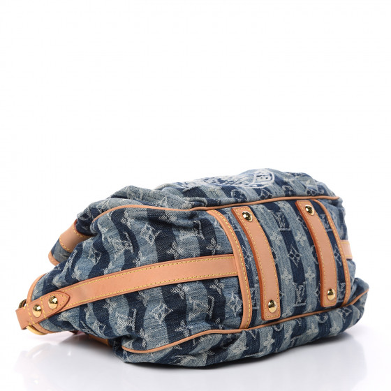 Louis Vuitton - Porte Epaule Raye GM Denim Bag