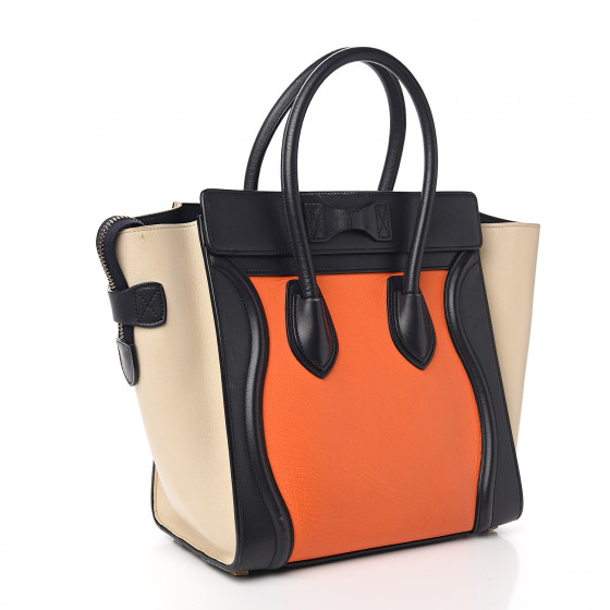 celine orange luggage bag