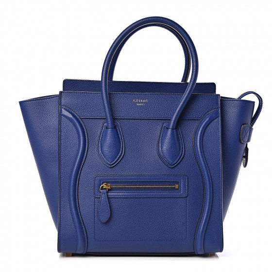 celine micro luggage drummed calfskin