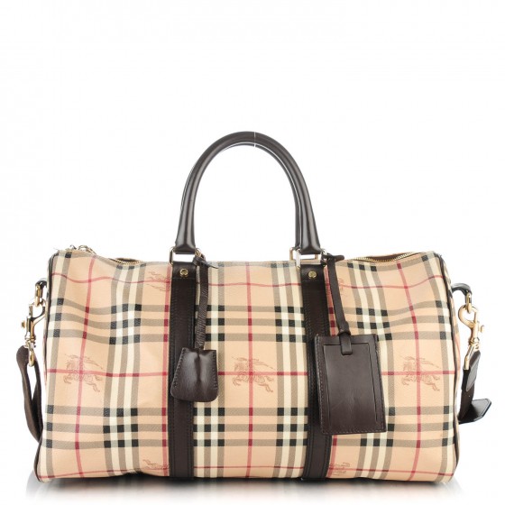 burberry haymarket duffle bag