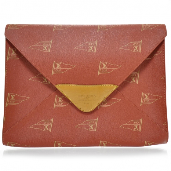 Louis Vuitton Americas Cup Document Portfolio Case Red Fashionphile