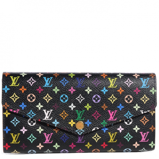 lv multicolor sarah wallet