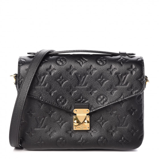 louis vuitton pochette metis empreinte black