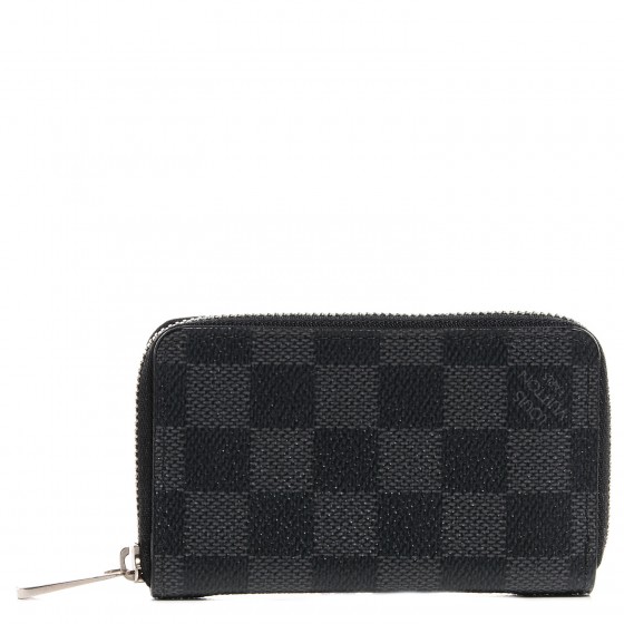 Louis Vuitton Damier Graphite Zippy Coin Purse Vertical 92085