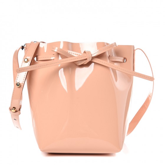 mansur gavriel patent bucket bag