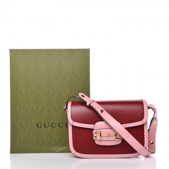 gucci 1955 horsebit shoulder bag red