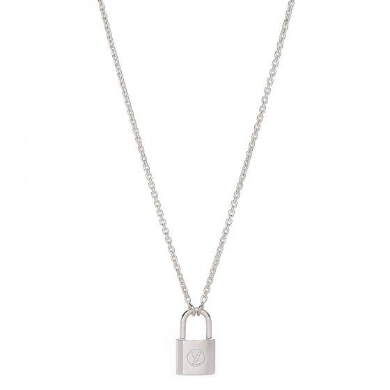 louis vuitton silver lockit necklace price