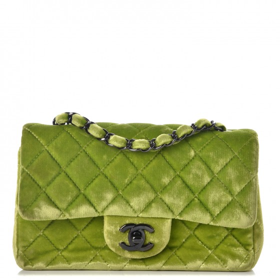 green velvet chanel bag